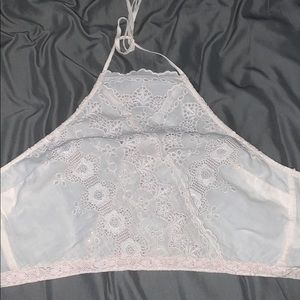 white halter top